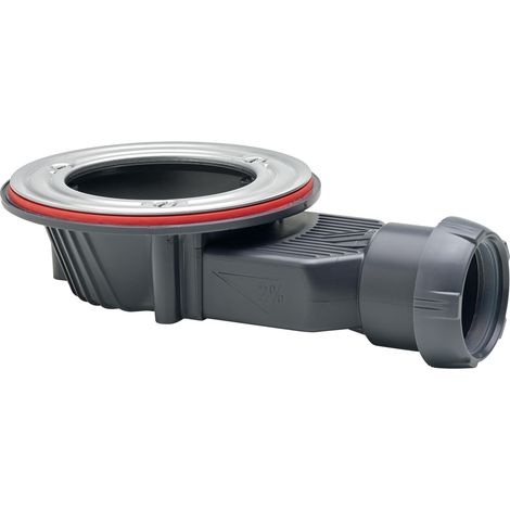 Bonde de douche Slim+ pour receveur extra plat en Ø90 sans grille pour plateau, Wirquin 30723369, chromé (1/5)