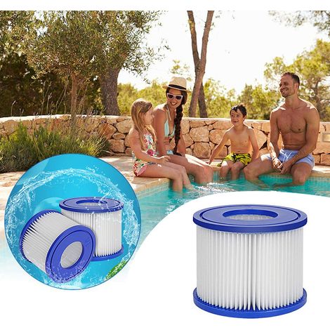 Cartouche filtrante VI, cartouche filtrante gonflable en résine pour piscine pour enfants, pompe à papier gonflable pour la filtration de l'eau de circulation de piscine, cartouche filtrante VI.