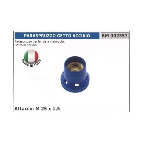 Paraspruzzo per lancia a manopola getto in acciaio