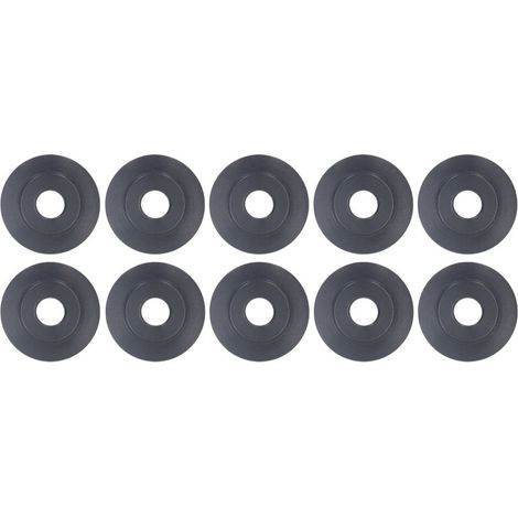 Beyamis Lot de 10 disques de coupe-tubes en acier au manganèse ultra-fin, diamètre extérieur 18 mm, diamètre intérieur 5 mm, largeur 3,8 mm (1/5)