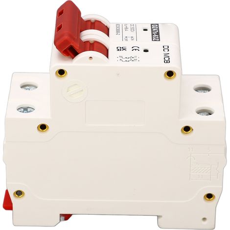 Disjoncteur 2P 25A DC 500V, Protection Court-Circuit et Anti-Arc pour Applications Courant Continu (1/5)