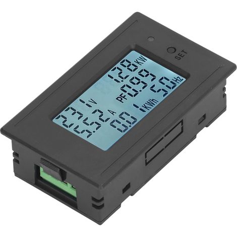Moniteur de capacité de batterie, indicateur de courant, de tension et de température, écran LCD rétroéclairé, manomètre de batterie CC 6-200 V (1/5)