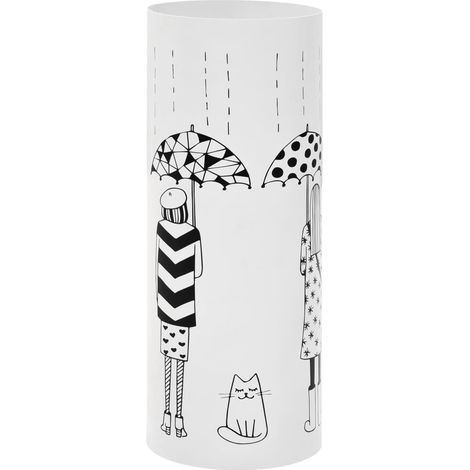 FIMEI Porte-parapluie Femmes Acier Blanc (1/5)