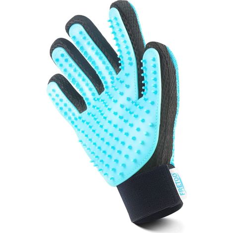 Fellpflege Handschuh Katze, Double Haustier Handschuh Bürste (1/4)