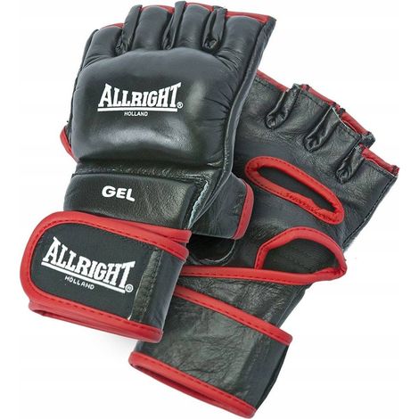 Guantes MMA Pro Grip con inserción de gel de velcro (1/2)