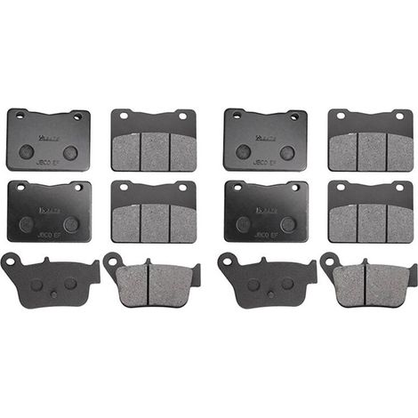 12 juegos de pastillas de freno delanteras y traseras para motocicletas SYM MaxSym 400I 2011-2021, Max Sym 600I 2014-2017 y MaxSym TL500. (1/4)