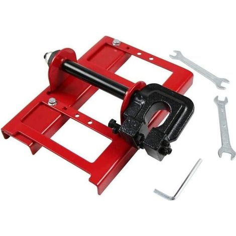 Mini-Kettensägenführung, Holzführungsschiene für Bauarbeiter, inklusive 1 elektrischem Winkelschleifer und 1 Montagewerkzeugsatz