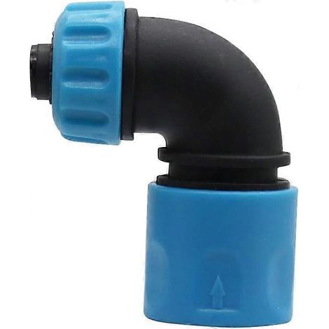 Set di 2 gomiti a innesto rapido in ABS da 1/2" – adattatori a gomito a 90° per irrigazione da giardino e lavaggio auto (1/5)
