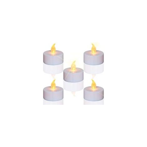 PGHTS Tea, FPCkering LED-Kerzen, Flammenlose Kerzen, 24er-Packung mit Batteriebetrieb, Reapstic Faults - Crezuo