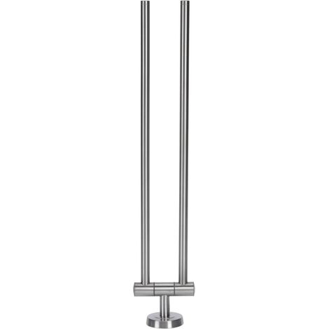 Porte-Serviettes Mural en Inox 2 Bras (1/3)