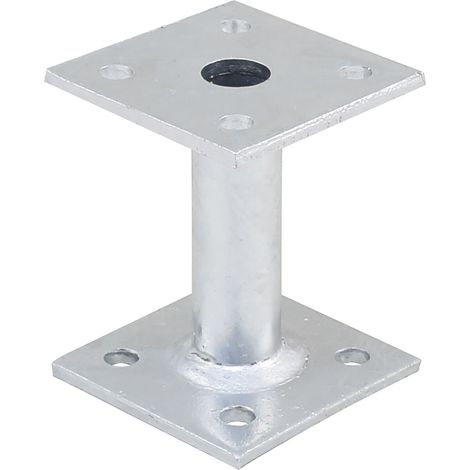 Pitzl Pfostenträger Holzverbinder, starrer Stützfuß H 100 mm Platten 80x80x5mm (1/4)