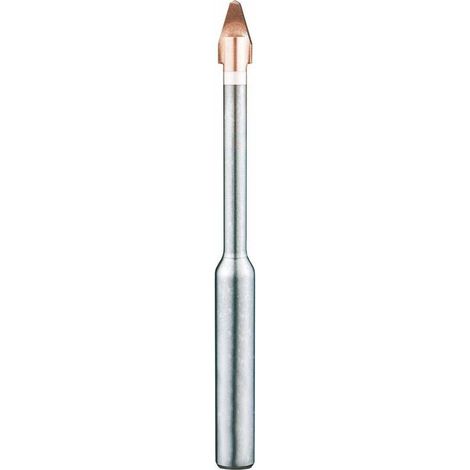 Foret Grès et Porcelaine - Vitesse Max. 200 tr/min - Sans Percussion D. 12 x Lt. 120 x Q. 10 mm x Z2 - Diamwood