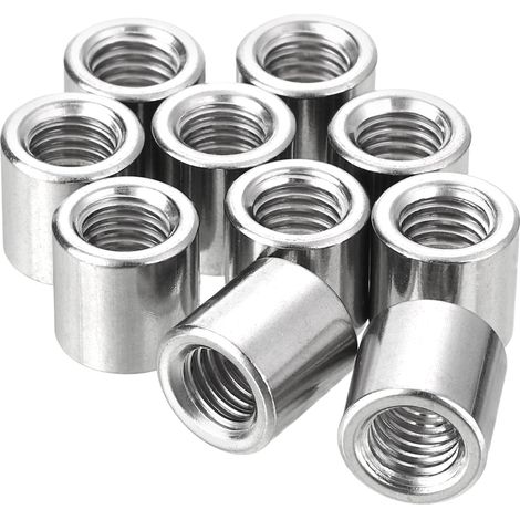 20Pcs Écrous de Soudage Ronds M8x12x12mm Argent (1/5)