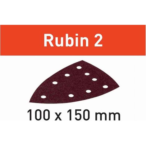 Abrasivo Rubin 2 STF DELTA/9 P120 RU2/50 FESTOOL 120 Grit - Caja de 50 - 577575