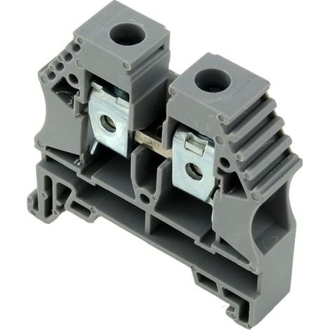 Borne de jonction à vis 10mm² - pas 10mm - grise - IMO