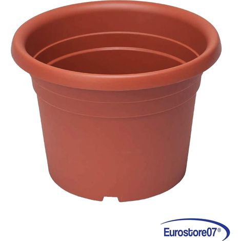VASO CILINDRICO 'DAHLIA' ø 30 x h.21 Lt. 9 In polipropilene. Senza sottovaso. (1/4)