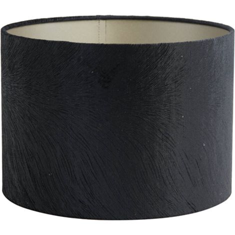 Light & Living - lampenschirm - Lubis - schwarz - textil - Ø 20cm