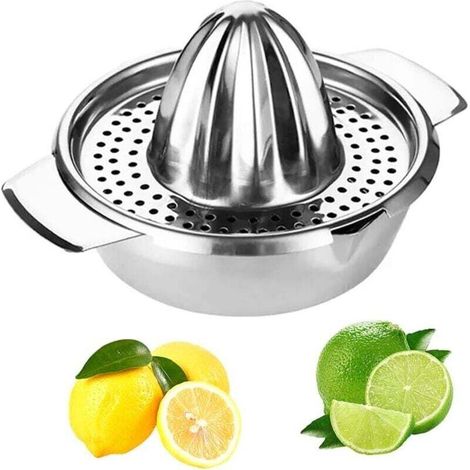 Manual stainless steel lemon squeezer for lemons, limes and oranges (1/4)