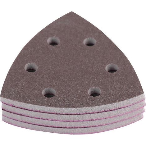 4 Stück 6-Loch Dreieck-Schleifschwamm-Schleifpapierblätter Scheibenschleifpapier Polierwerkzeuge (300-400)