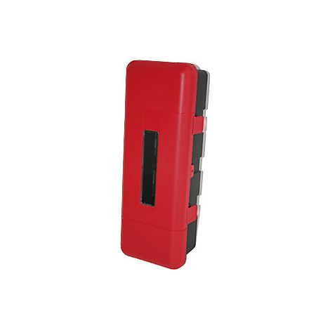 kaiserkraft Cassetta portaestintore nero/rosso per (1/2)
