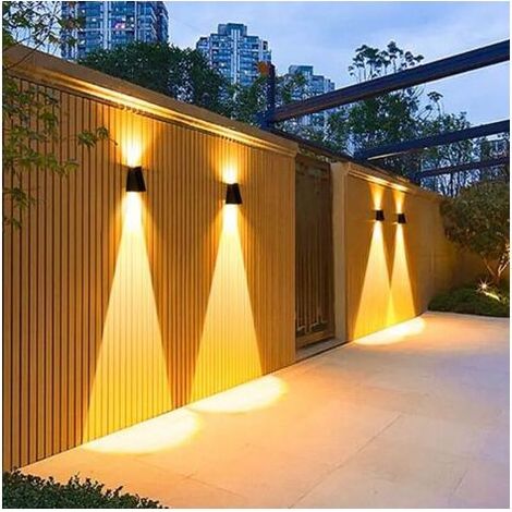 Applique solaire murale 2LED étanche IP67 – Éclairage ambiant blanc chaud – Panneaux solaires haute performance – Installation facile (1/5)