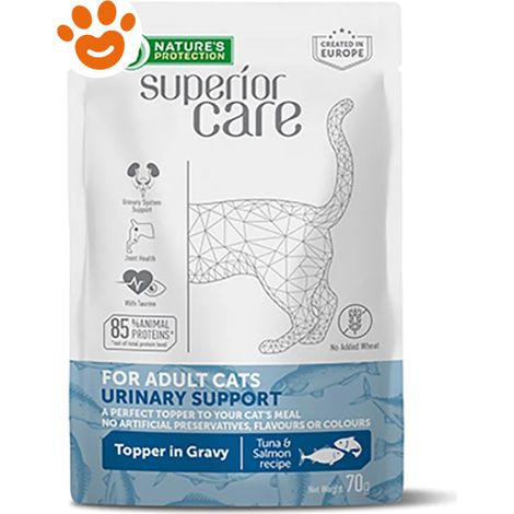 Natures Protection Cat Superior Care Urinary Adult All Breed con Tonno e Salmone - Bustina 70 Gr -