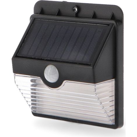 IluminaShop - Aplique LED Solar 3W Con Sensor Movimiento IP44 Blanco Neutro 4500K (1/5)