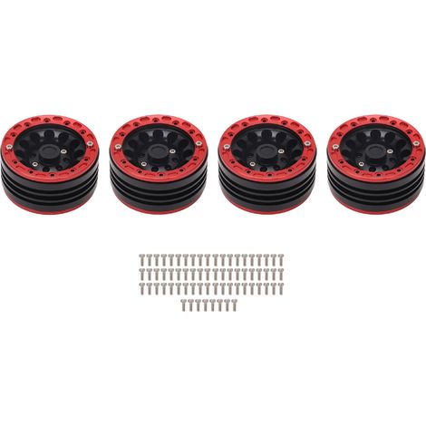 Stück 1,9 Zoll CNC-gefräste Leichtmetallfelgen für Axial SCX10, AXI03007, MST, 1/10 RC Beadlock (1/5)