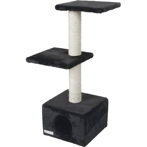 Árbol para gatos Venus Sweet 30x30x85cm, negro (1/4)
