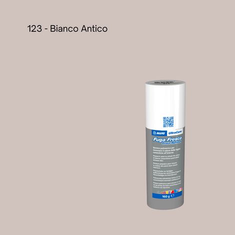 Rinnovo fughe sbiadite ripristinare pavimento ultracare fuga fresca 160 gr colore- bianco antico - 123 - confezione 1
