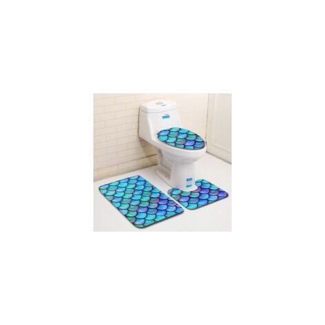 Nuovi tappetini antiscivolo per il bagno, set da 3 tappetini sagomati. - Crezuo