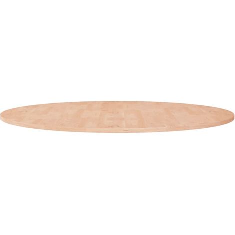 vidaXL Dessus de table rond Ø90x1,5 cm Bois de chêne massif non traité