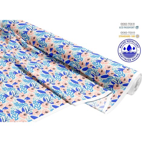 TESSUTI DECORATIVI PER ESTERNI OXFORD - Motivo Fiori in Acqua I DR210 (1/5)