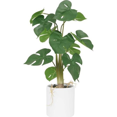 Monstera artificiel pot en céramique 50 cm (1/5)
