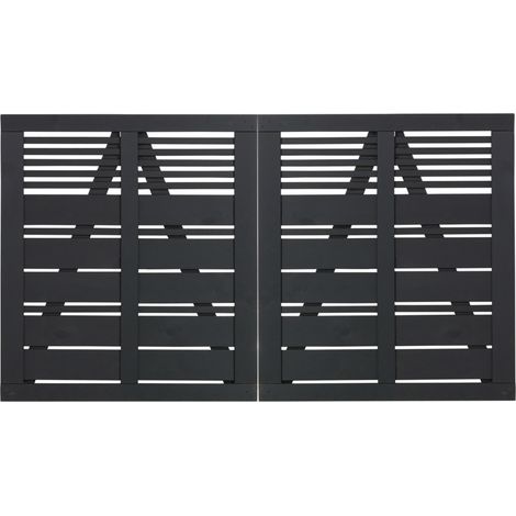 Plus Doppeltor Silence 200 x 110 cm RAL 9005 Schwarz
