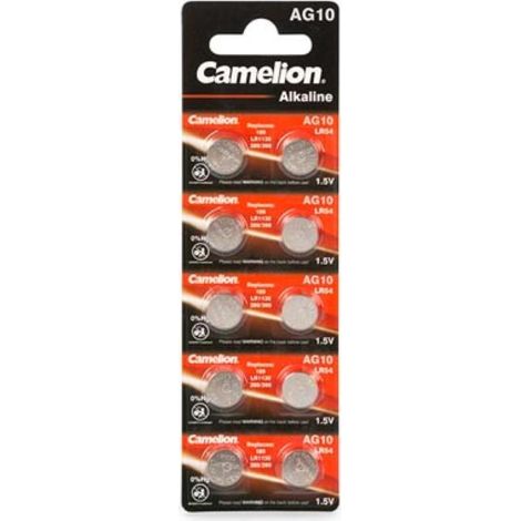 PILA DE BOTÓN PARA RELOJES 1.5 V - 68 mAh LR1130/AG10 (10 uds. / blíster)