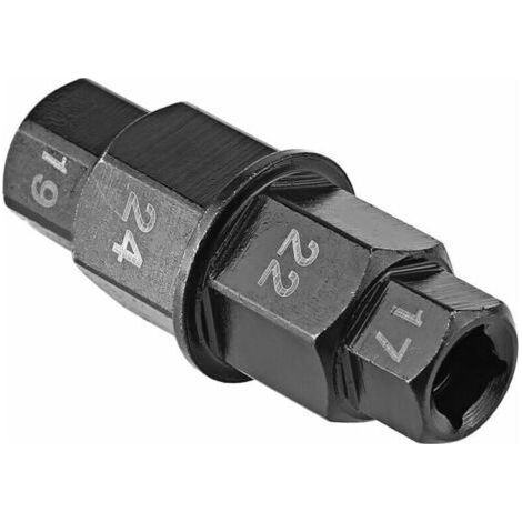 Motorcycle Wheel Axle Hex Wrench - Removal Tool, Internal Hex Wrench, Front Wheel Axle Adapter (17mm/19mm/22mm/24mm) - 1 Pack (1/5)