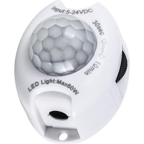 HONORNIC - Détecteur de mouvement PIR, ruban LED, mini-module, minuterie intelligente automatique