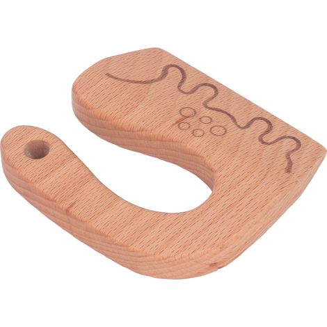 Holzmesser für Kinder, Obst- und Gemüseschneider, Dinosaurier-Spielzeug für die Außenküche (1/4)