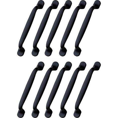 10pcs Poignée de placard noir 96mm poignée meuble-Poignée de meuble Cuisine Armoire Porte Poignées Placard (1/5)
