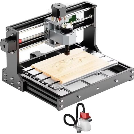 Fresadora CNC, alta precisión, diseño compacto, kit de 3 piezas (1/2)