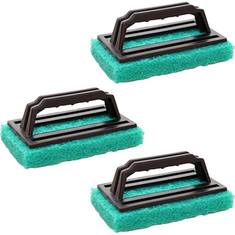 Kit Nettoyage Grill - Tampon Abrasif Lourd avec Manche - Pour Grille et Plaque À Cuisiner - 1 Pièce (1/5)