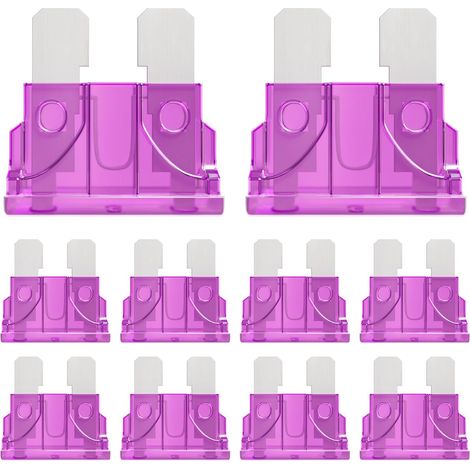 50 Pieces 3A Medium Fuse Car 3Amp Standard Car Fuses for Auto Motorcycle Automobile Truck 3Amp Car Fuse (1/5)