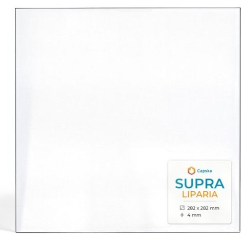 Vitre Supra LIPARIA - Verre Rectangle pour poêle à bois - 282 x 282 mm (L1 x H1) - 4 mm