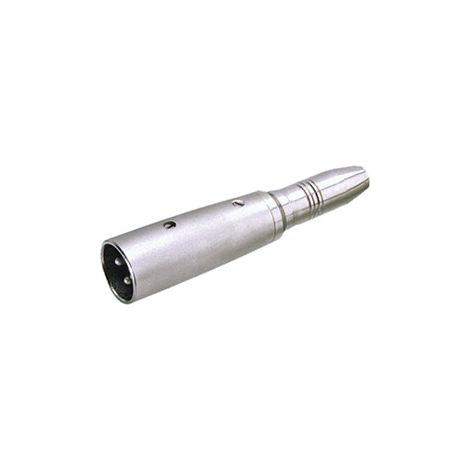 Adaptador XLR Macho 3Pin A JACK Hembra 6,3mm Mono (1/2)