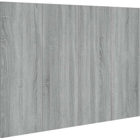 Maison Exclusive - Cabecero de cama madera contrachapada gris Son (1/5)