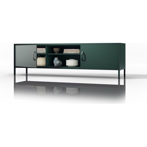 Meuble TV XL ROSARIA 1700 x 400 x 500, vert bouteille