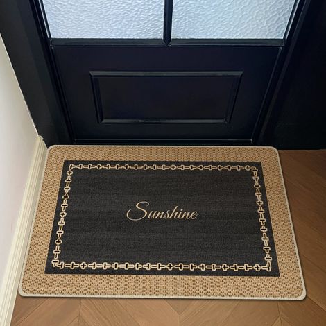 Tapis rectangulaire en terre de diatomées 50×80 cm, tapis absorbant pour entrée et salle de bain