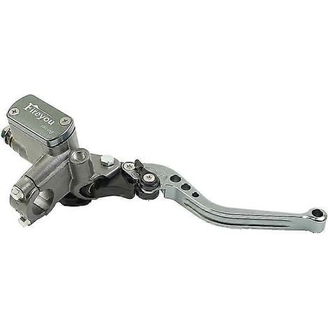 Maître-cylindre de frein et d'embrayage pour moto, levier de guidon, embrayage hydraulique, moteur de course pour 22 mm Honda, Yamaha, Kawasaki, Suzuki - Titane droit (1/5)
