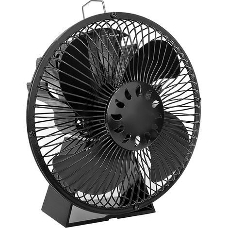 Ventilatore per stufa a legna, ventilatore per camino a 5 pale alimentato dal calore, ventilatore silenzioso per stufa a legna, bruciatore a legna, camino